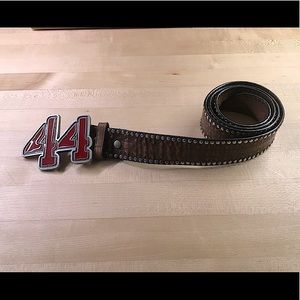44 High Grain Leather Belt, Size 38